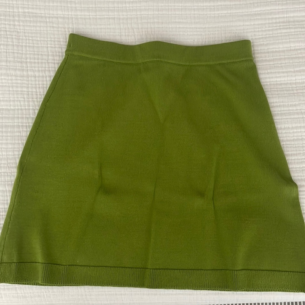 Zara green knit skirt